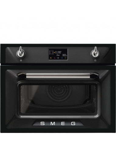 Horno Microondas Smeg SO4902M1N  45cm  Negro  Mult