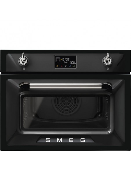 Horno Microondas Smeg SO4902M1N  45cm  Negro  Mult