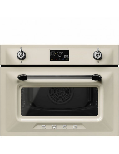 Horno Microondas Smeg SO4902M1P  45cm  Crema  Mult