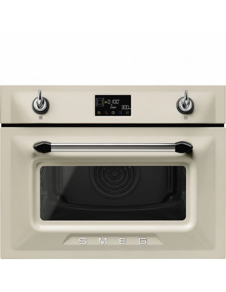 Horno Microondas Smeg SO4902M1P  45cm  Crema  Mult