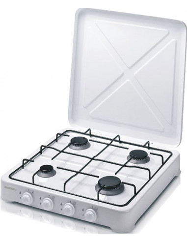 Cocina Gas Bastilipo CG400  4 fuegos  Blanca