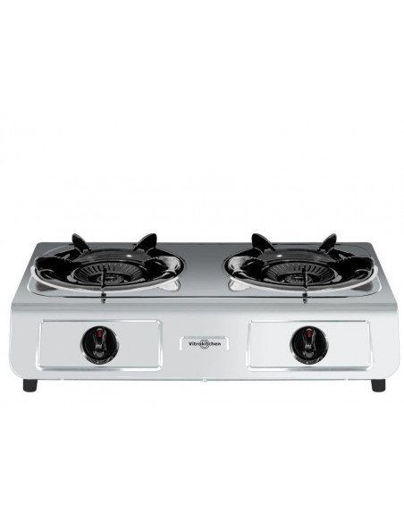 Cocina Vitrokitchen 260IB  2 fuego  Triple inox  B