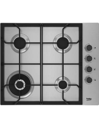 Encimera Beko HIBW64125SX  4 fuegos  gas  60cm  i