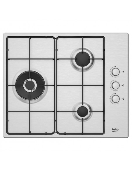 Encimera Beko HIGG63125SCX  3 fuegos  60cm  gas  i