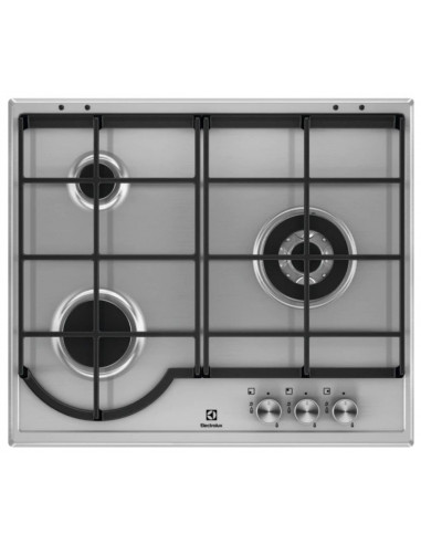 Encimera Electrolux EGH6333BOX  3 zonas  gas  60cm