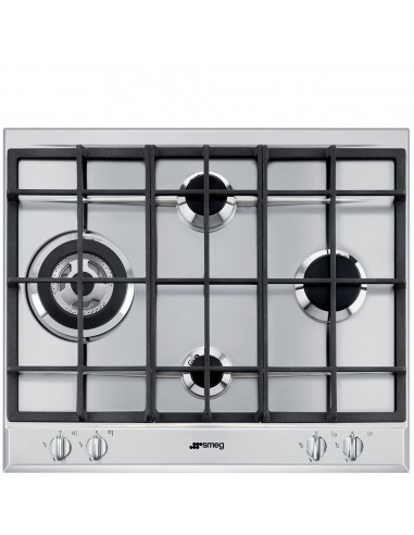 Encimera Smeg SLR64SGH  4 fuegos  gas  Inox  60cm