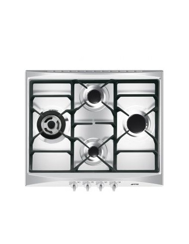 Encimera Smeg SR264XGH2  4 fuegos  gas  Inox  60cm