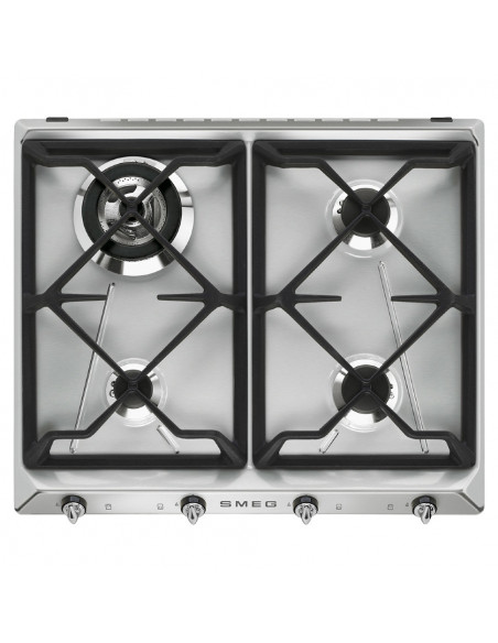 ENCIMERA SMEG SR964XGH  4 FUEGOS  GAS  INOX