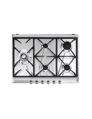 ENCIMERA SMEG SRV575GH5  5 FUEGOS  75CM  GAS  INOX