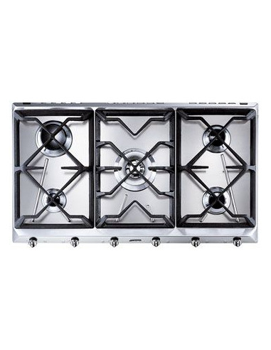 Encimera Smeg SRV596GH5  5 fuegos  gas  inox 90cm