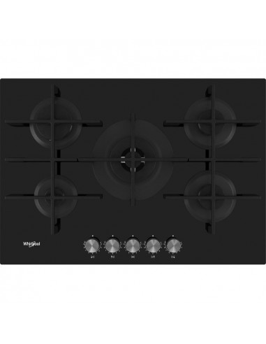 ENCIMERA WHIRLPOOL GOWL728NB  5 fuegos  73cm  Gas 