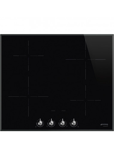 INDUCCION SMEG SI364BM  4 ZONAS  60CM  NEGRA