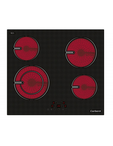 Vitroceramica Corbero CCVG4BL643  4 Zonas  Potenci