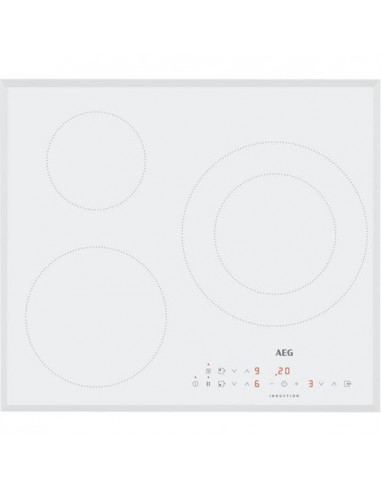 Inducci  n AEG IKB63300FW  3 zonas  60 cm  Biselada