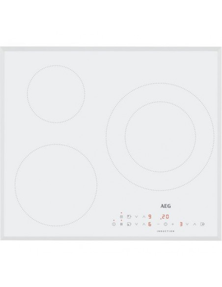 Inducci  n AEG IKB63300FW  3 zonas  60 cm  Biselada