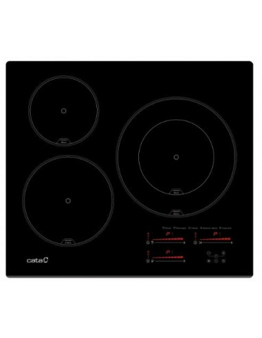 Inducci  n Cata INSB6028BK  3 zonas  7 1Kw  3 func