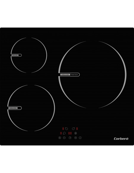 Inducci  n Corbero CCIBR7203  3 Zonas  Touch Contro