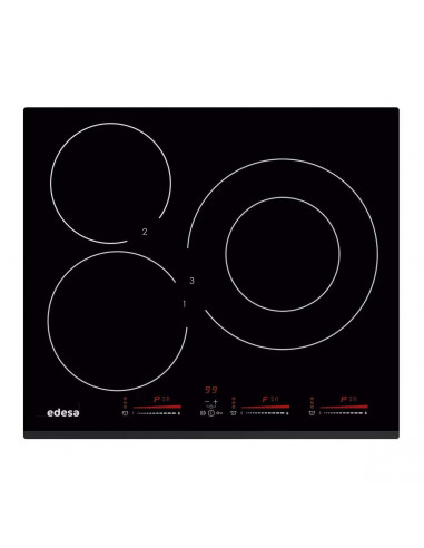 Induccion Edesa EIM6330BA  3 zonas  30cm  slider 