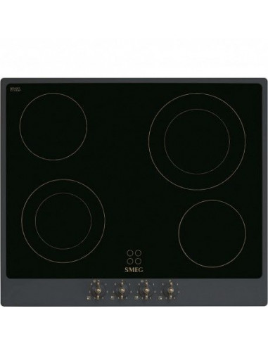 INDUCCION SMEG P864AO  4 ZONAS  60CM  ANTRACITA