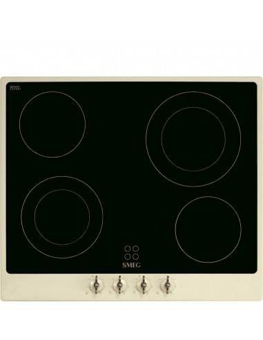 INDUCCION SMEG P864PO  4 ZONAS  60CM  CREMA