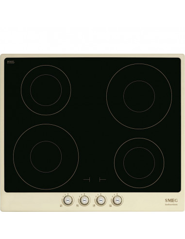 INDUCCION SMEG SI764POM  4 ZONAS  CREMA