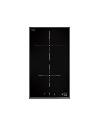 Inducci  n Smeg SI5322B 30 cm  biselada 2 zonas