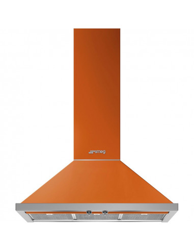 Campana Smeg KPF9OR  90cm  815m3 h  Naranja