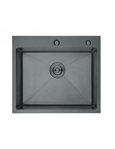 FREGADERO NOVA PADUA  1C 50X54  INOX NEGRO  CRUAD