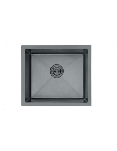 FREGADERO NOVA SIENA  1C 50X43  INOX NEGRO  CRUADR