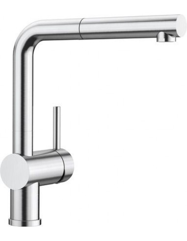 Grifo blanco 526242 Linus S inox acero finish