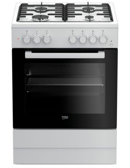 Cocina Beko FSE62110DW  4 fuegos  horno electr