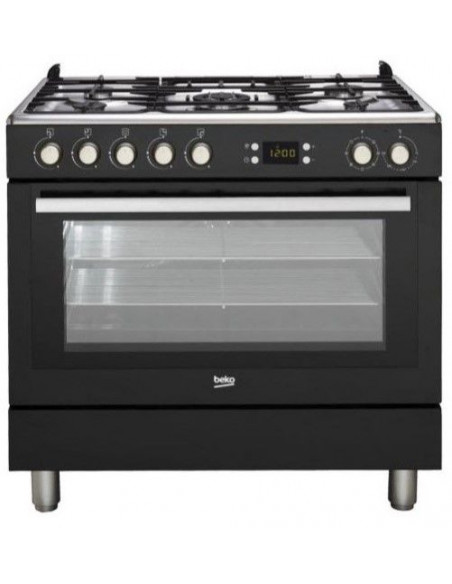 Cocina Beko GM15310DB  90cm  5 fuegos  negra