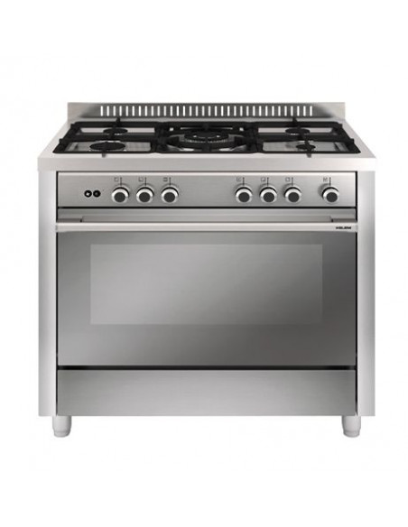 Cocina GLEM MX96IB Inox 5fuegos butano 90x60