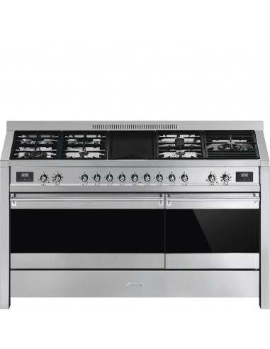 Cocina Smeg A581  150x60 cm  encimera gas  7 zonas