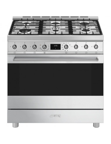 Cocina Smeg C9GMX2  6 fuegos  Horno  90x60cm