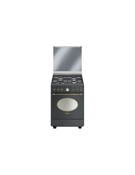 COCINA SMEG CO68GMA8  4 FUEGOS  GAS  60CM  HORNO