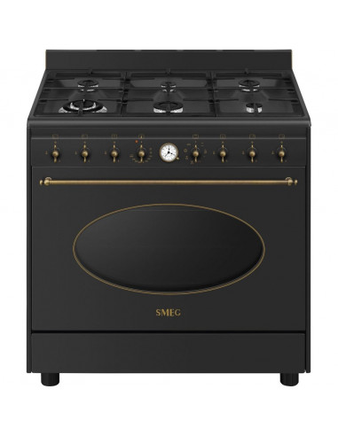 COCINA SMEG CO96GMA9  A  Colonial antracita  Gas