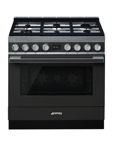 Cocina Smeg CPF9GMAN  6 fuegos  gas  90x60cm