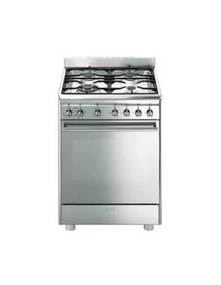 Cocina Smeg CX68MF82  4 fuegos  C Horno