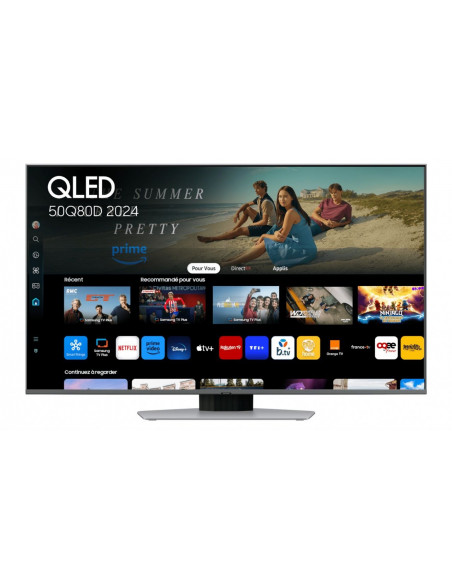 Tv Samsung TQ50Q80DATXXC  4K  QLED UHD  HDR HLG  