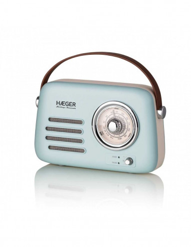 Radio Haeger RBBLU002A  retro  bluetooth  celeste