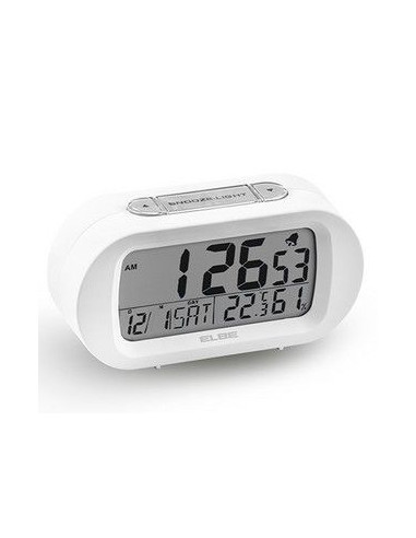 Reloj despertador Elbe RD009B  digit  blanco temp 