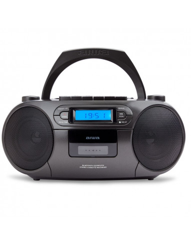 Radio CD AIWA BBTC550BK    Boombox con lector de cas