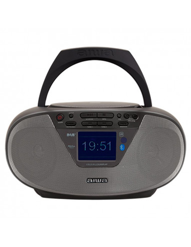 Radio Cd Aiwa BBTU500DABBK  Boombox de estilo mode