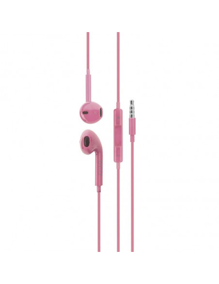 Auriculares DCU 34151002  jack 3 5mm stereo rosa