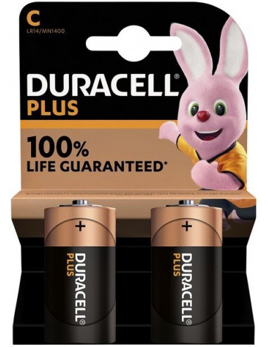 Pila Duracell Alcalina Plus Power C LR14 K2