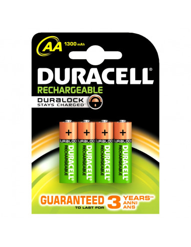 Pila Duracell Recargable AA LR06 1300 mAh B4