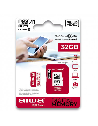 Memorias AIWA MSDC1032GB  microSDXC rated for Exte