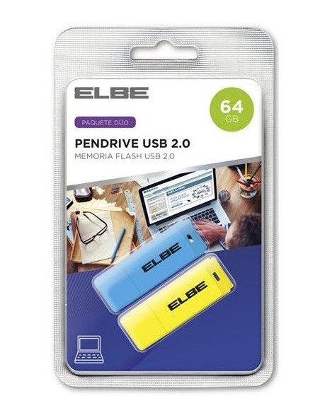 Memorias Elbe USB264  pack 2 uds pendrive