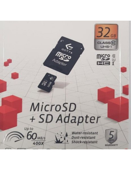 MICRO SD ADAPTADOR GOTTA MSD  32GB  C10